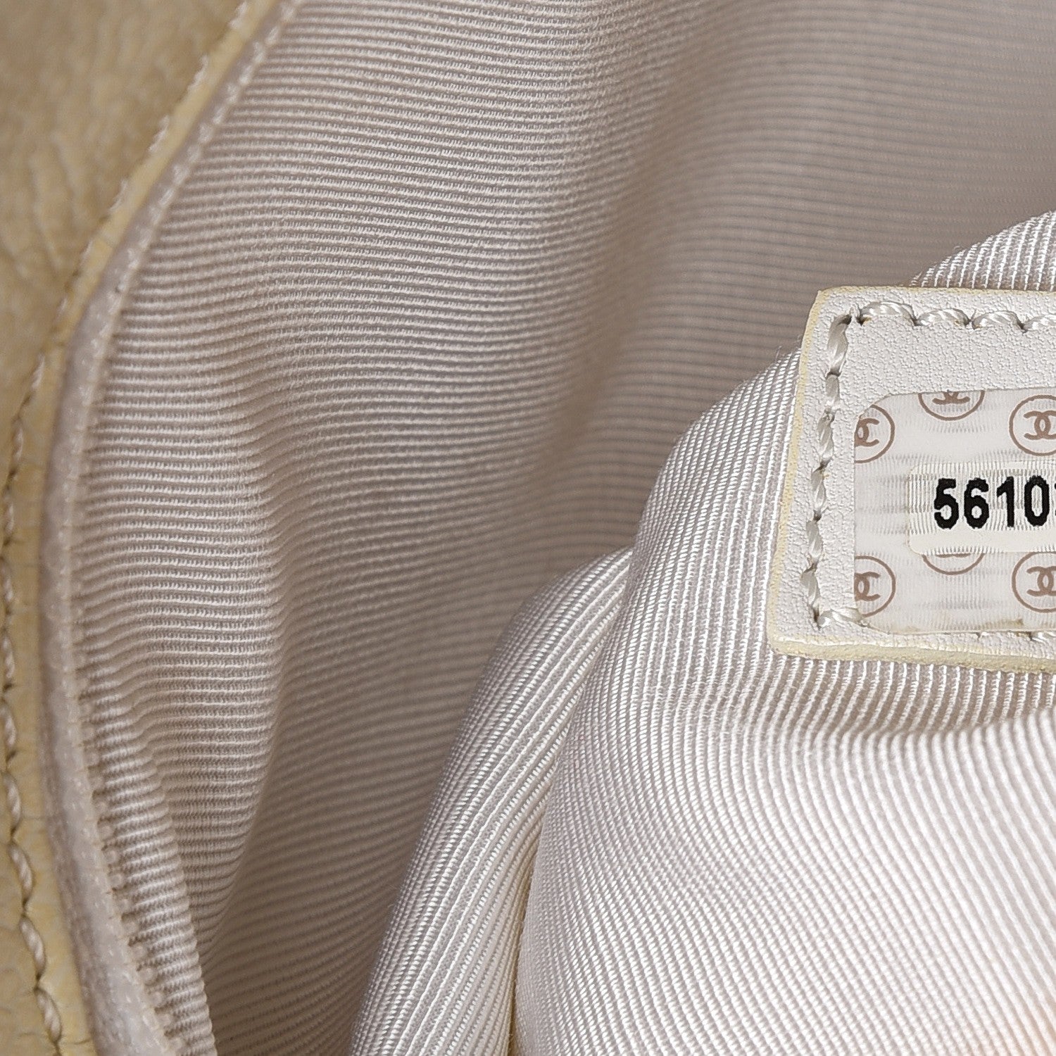 Chanel Caviar Large CC Shoulder Bag Ivory 21 of 21