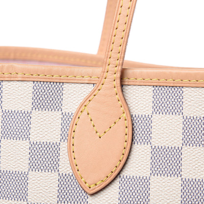 Louis Vuitton Damier Azur Neo Neverfull MM Rose Ballerine 11 of 12