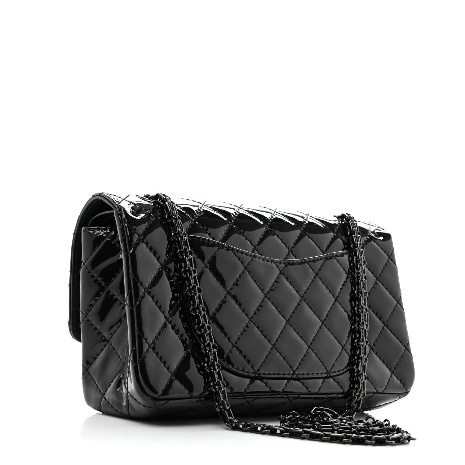 Chanel Patent Calfskin Quilted 2.55 Reissue 225 Flap So Black 2 of 10