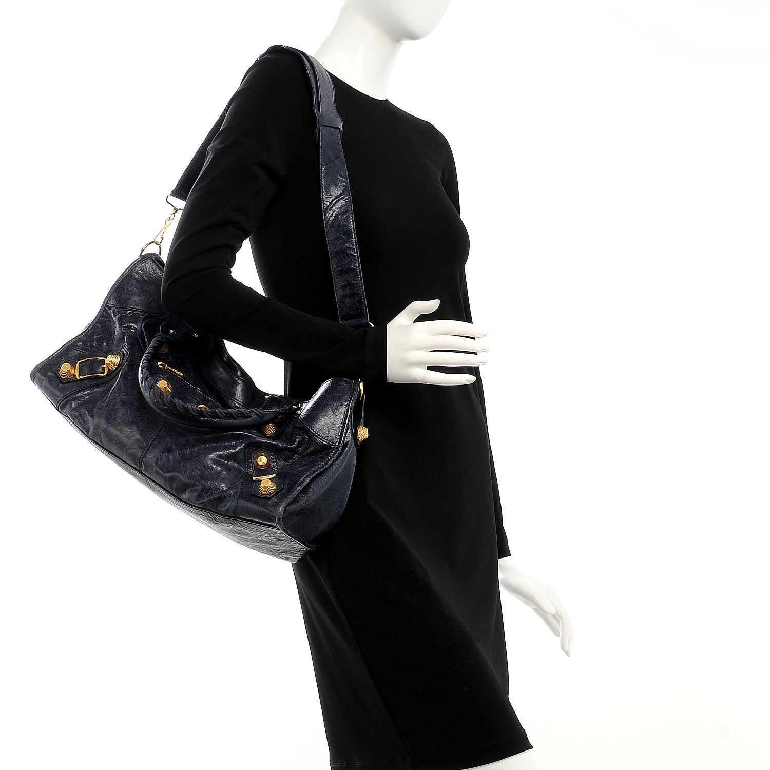 Balenciaga Agneau Giant 21 Gold Hardware Part Time Navy 2 of 17