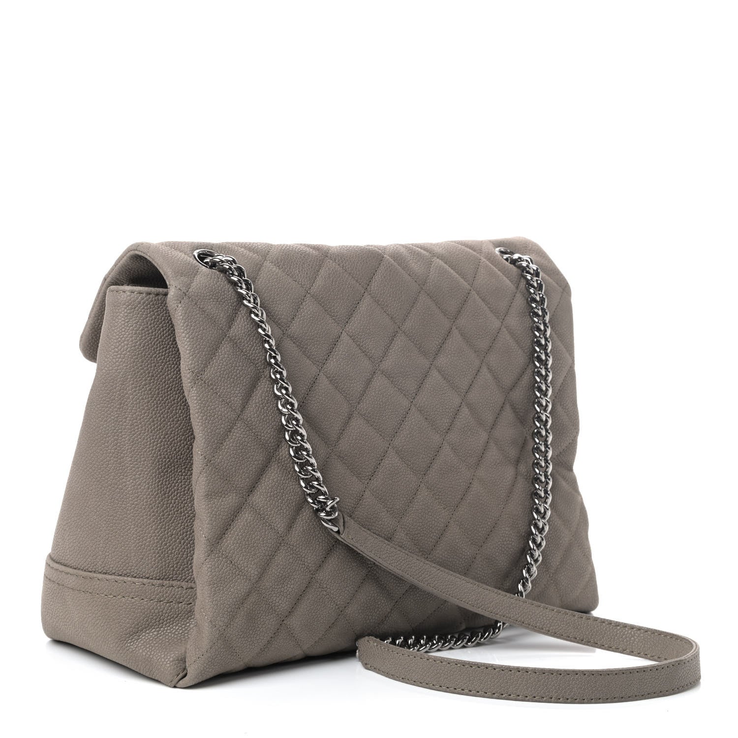 Chanel Iridescent Caviar Medium Lady Pearly Flap Khaki 2 of 4