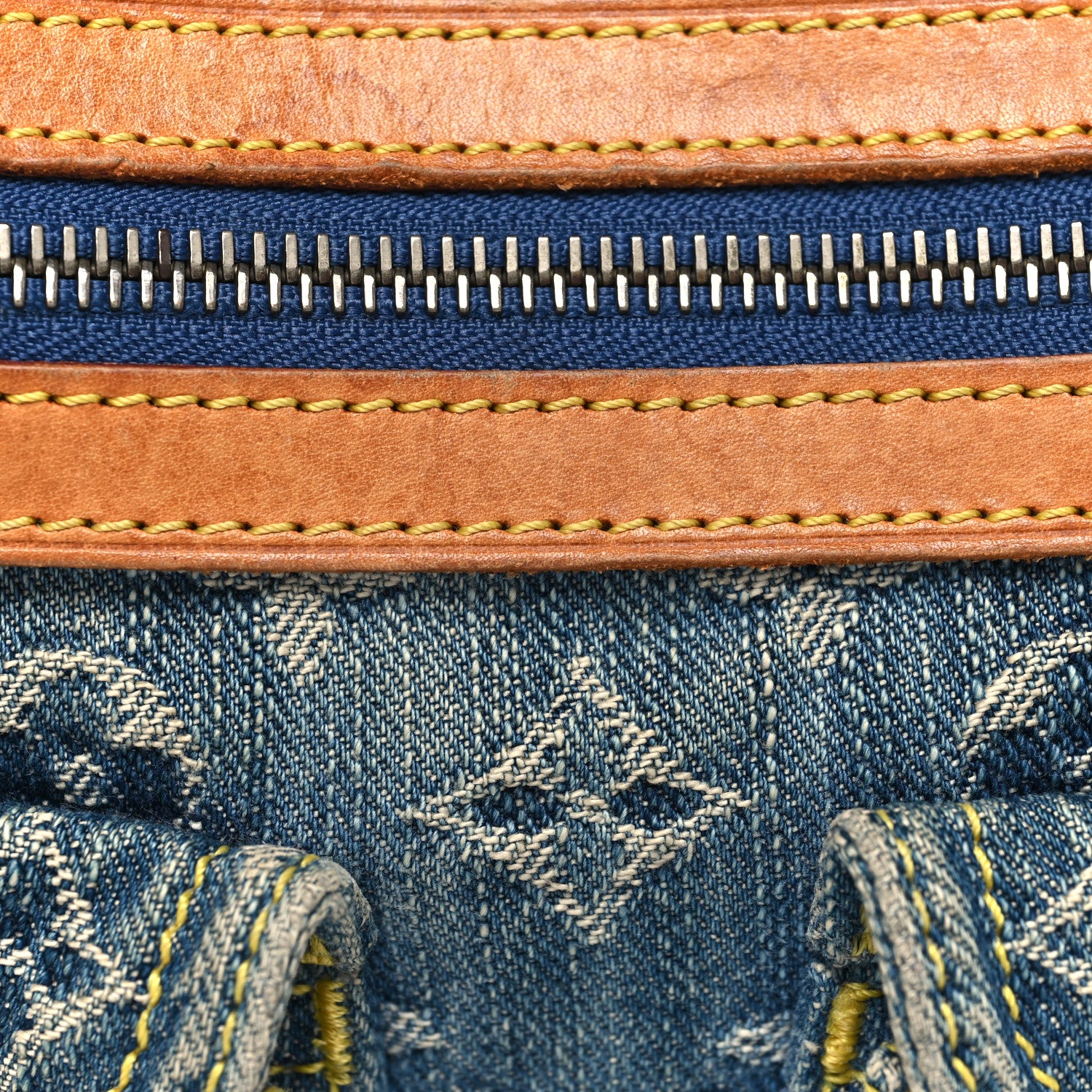 Louis Vuitton Monogram Denim Baggy PM Blue 7 of 9