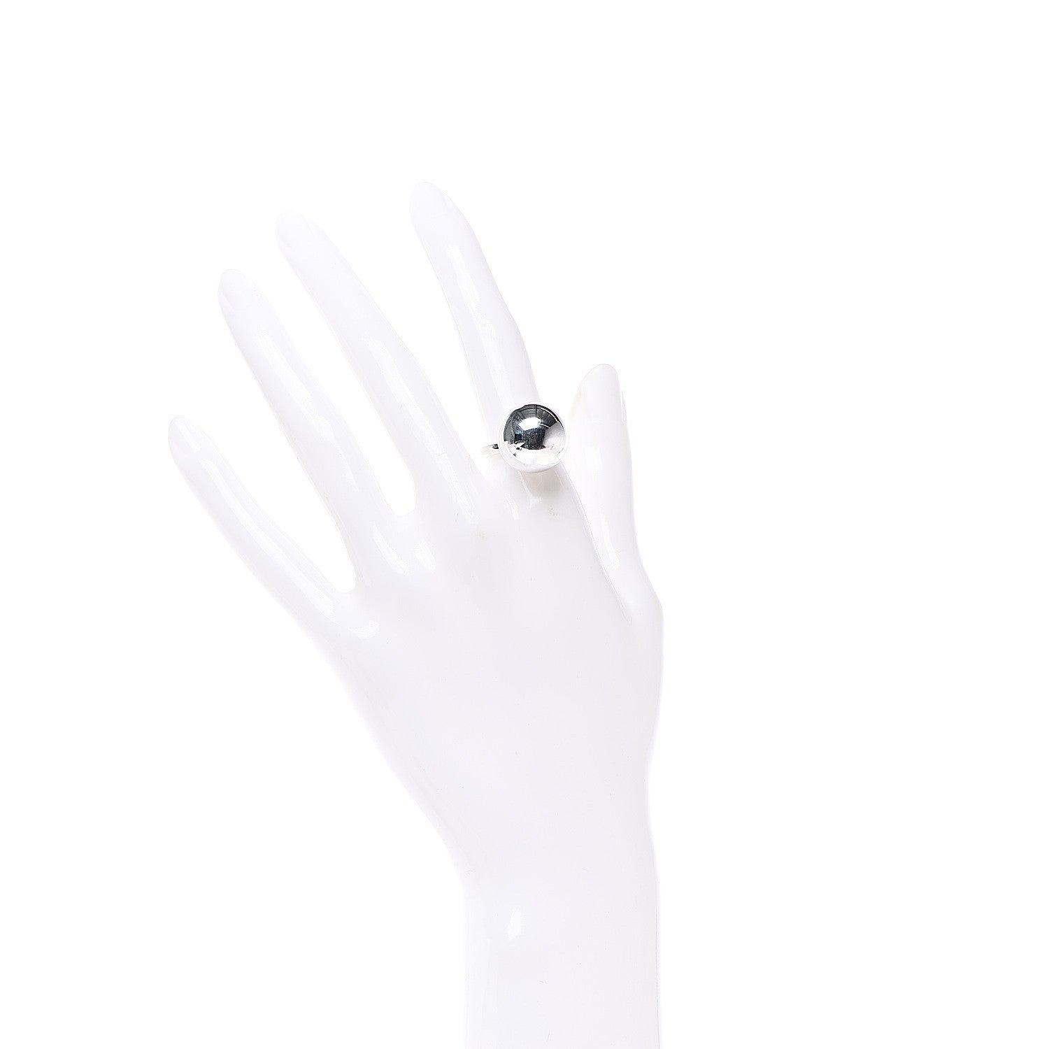 Tiffany Sterling Silver 15.75mm HardWear Ball Ring 52 6 2 of 7