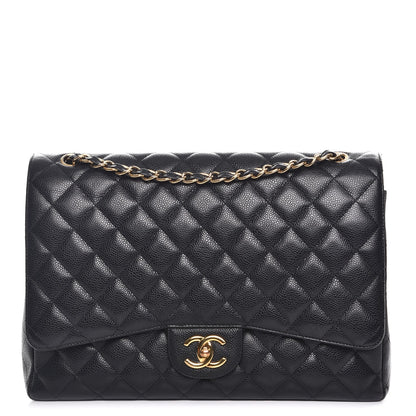 Chanel Caviar Quilted Maxi Double Flap Black 1 of 10