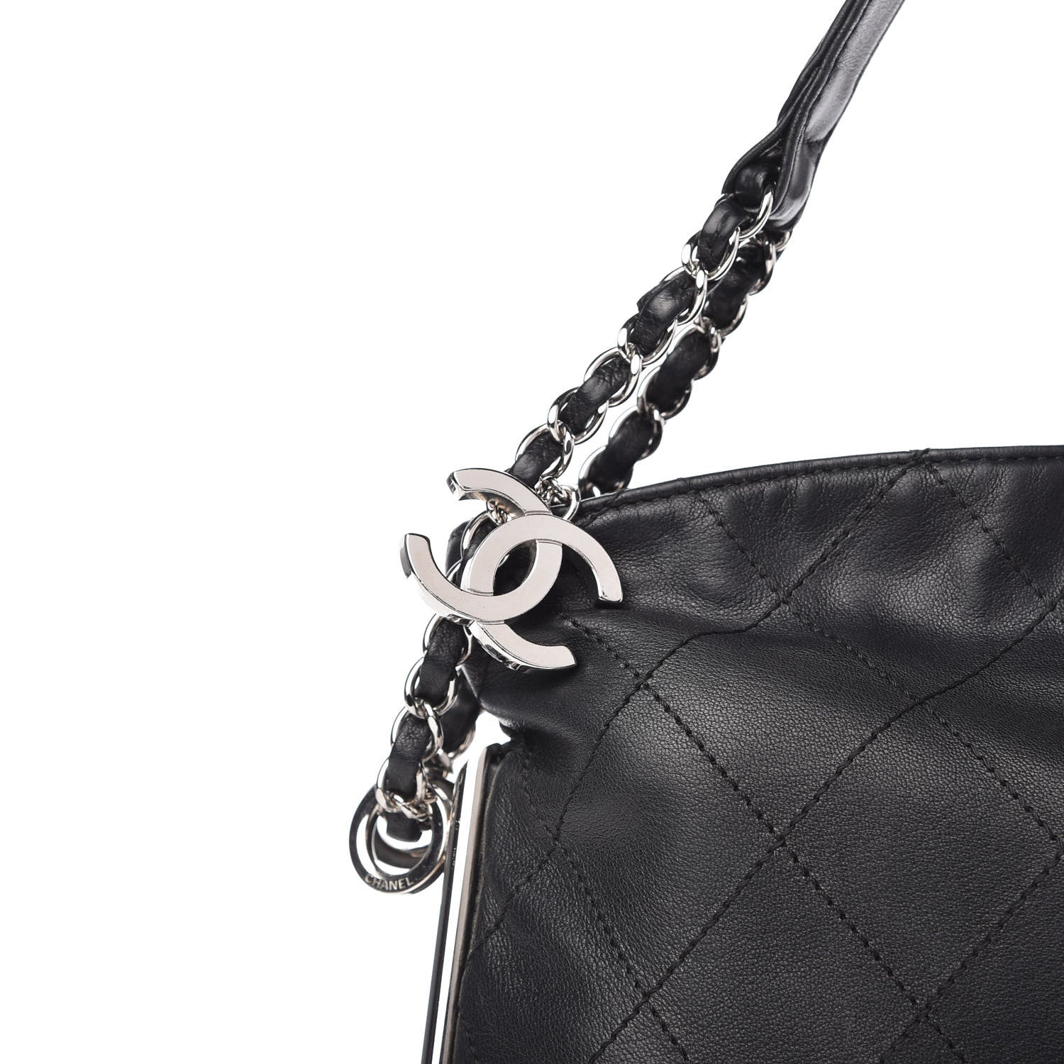 Chanel Lambskin Stitched Small Ultimate Soft Tote Black 10 of 10