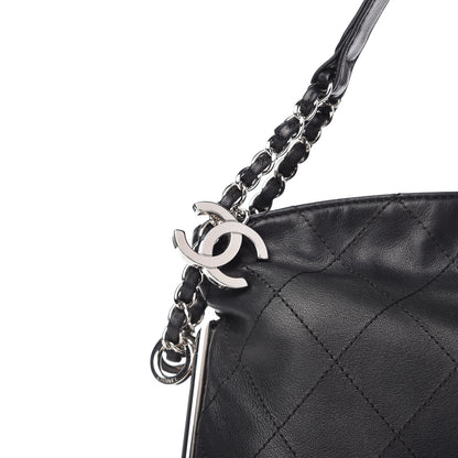 Chanel Lambskin Stitched Small Ultimate Soft Tote Black 10 of 10