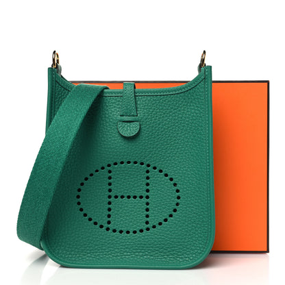 Hermes Taurillon Clemence Evelyne TPM Vert Vertigo 11 of 11