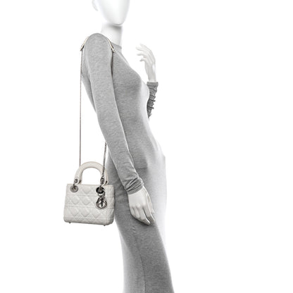 Christian Dior Lambskin Cannage Mini Lady Dior White 2 of 18
