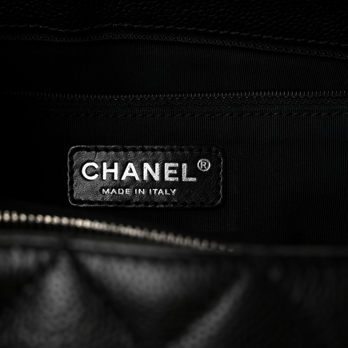 Chanel Caviar Quilted Grand Shopping Tote GST Black 6 of 10