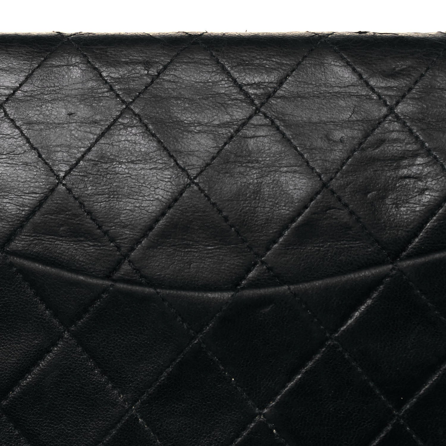 Chanel Lambskin Quilted Medium Double Flap Black 16 of 21