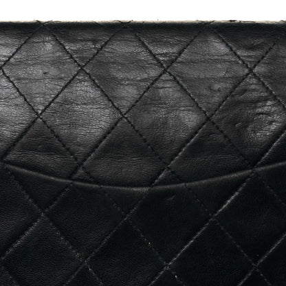 Chanel Lambskin Quilted Medium Double Flap Black 16 of 21