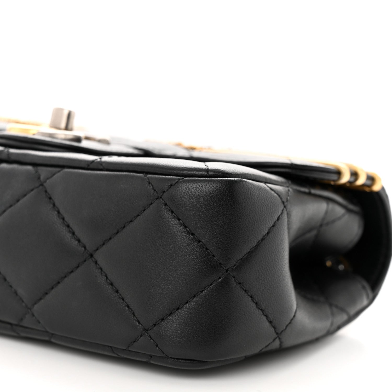 Chanel Lambskin Quilted Mini Coco Clips Single Flap Black 9 of 9