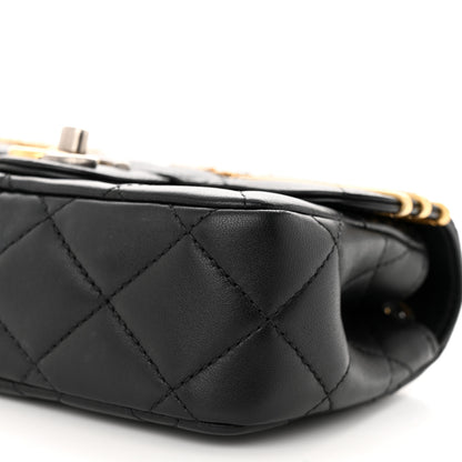 Chanel Lambskin Quilted Mini Coco Clips Single Flap Black 9 of 9