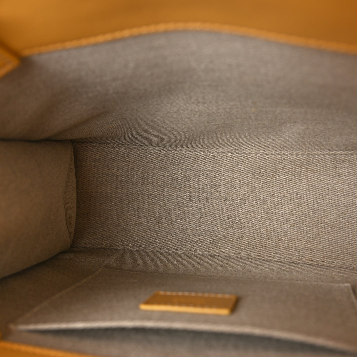 Calfskin Small Woody Tote Honey Gold