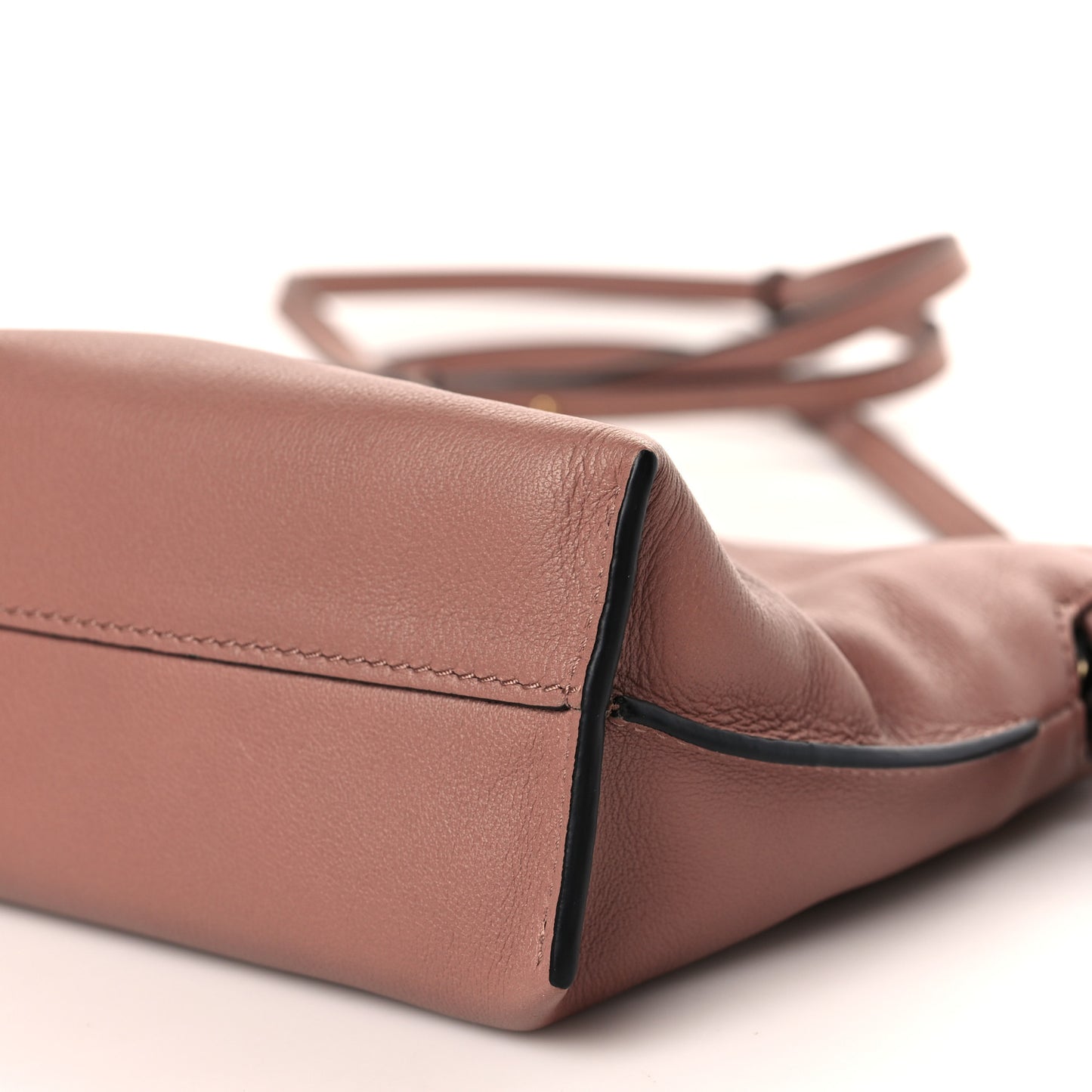 Calfskin Mini Flamenco Knot Bag Blush