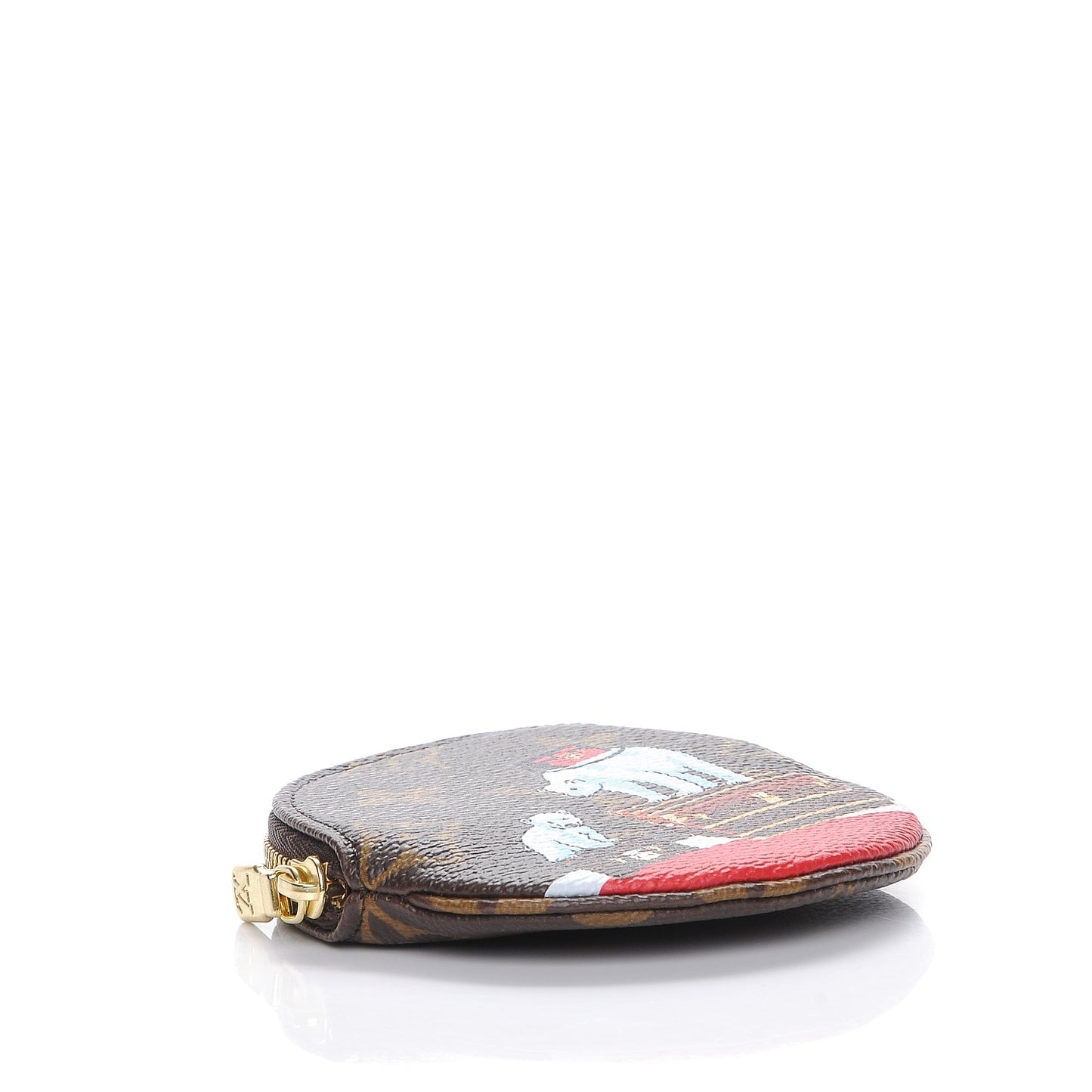 Monogram 2017 Christmas Animation Round Coin Purse