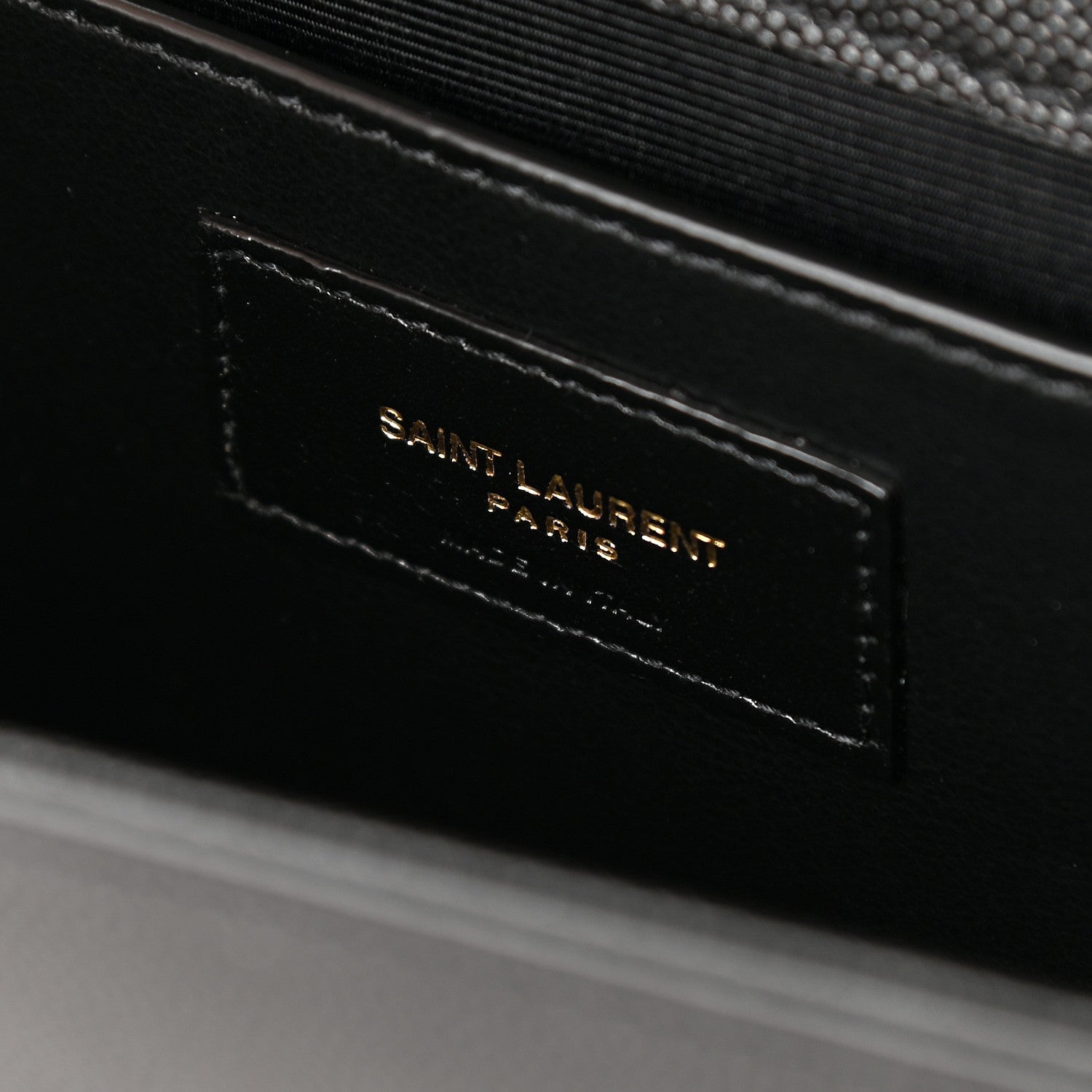 Saint Laurent Grain De Poudre Medium Classic Monogram Kate Satchel Black 6 of 9