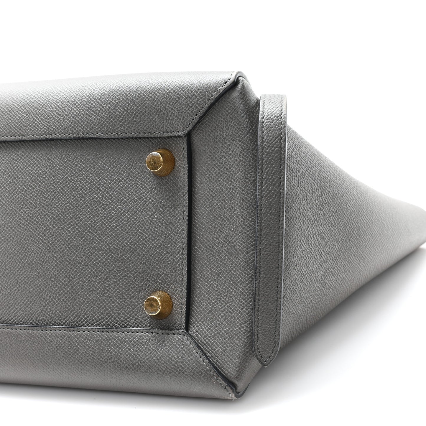 Grained Calfskin Mini Belt Bag Grey