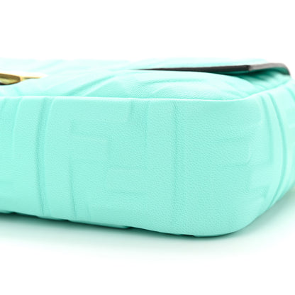 Fendi Nappa FF 1974 Embossed Baguette Tiffany 9 of 12