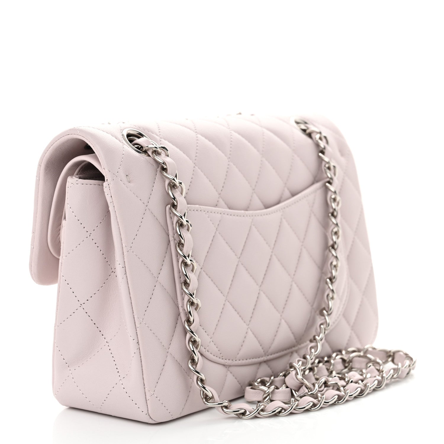 Chanel Lambskin Quilted Small Double Flap Light Purple 3 of 10
