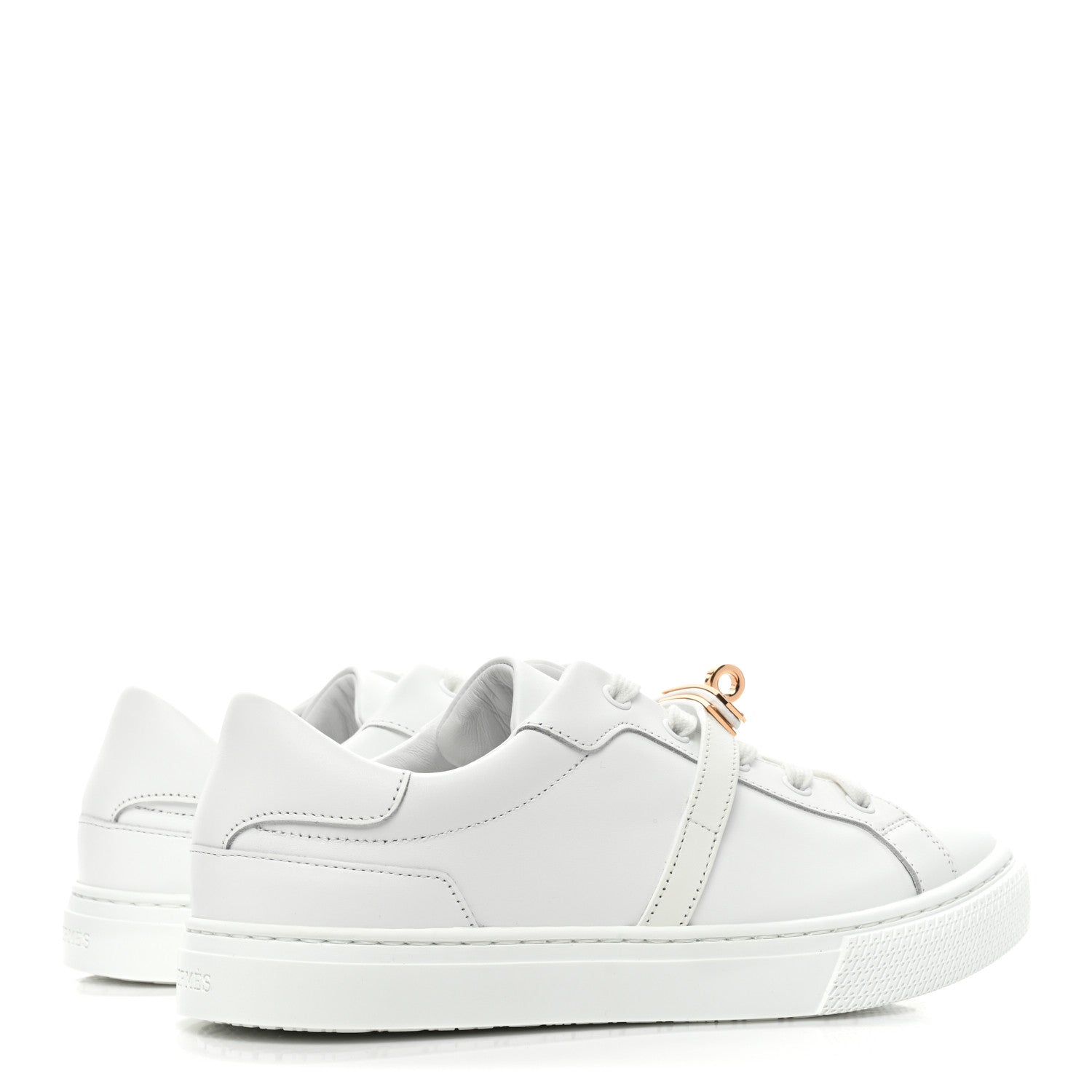 Hermes Calfskin Day Sneakers 38 White 5 of 11