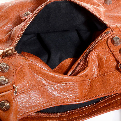 Balenciaga Agneau Giant 12 Rose Gold Hardware Town Orange Brûlée 11 of 12