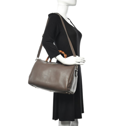 Gucci Calfskin Medium Bamboo Shopper Boston Acero 2 of 12