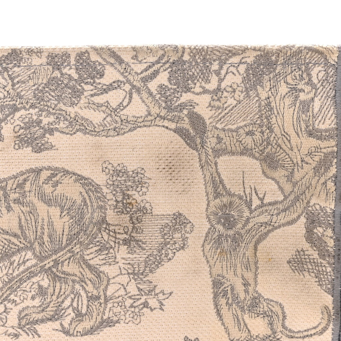 Canvas Embroidered Medium Dioriviera Toile De Jouy Book Tote Gray