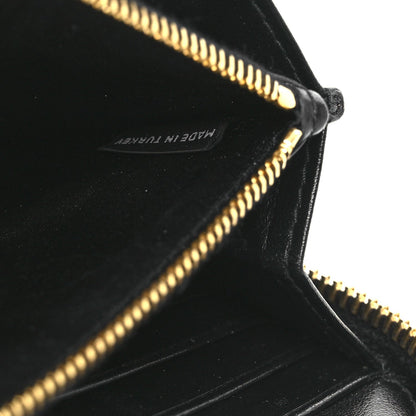 Prada Vitello Move Bi-Color Zip Around Wallet Black 7 of 11