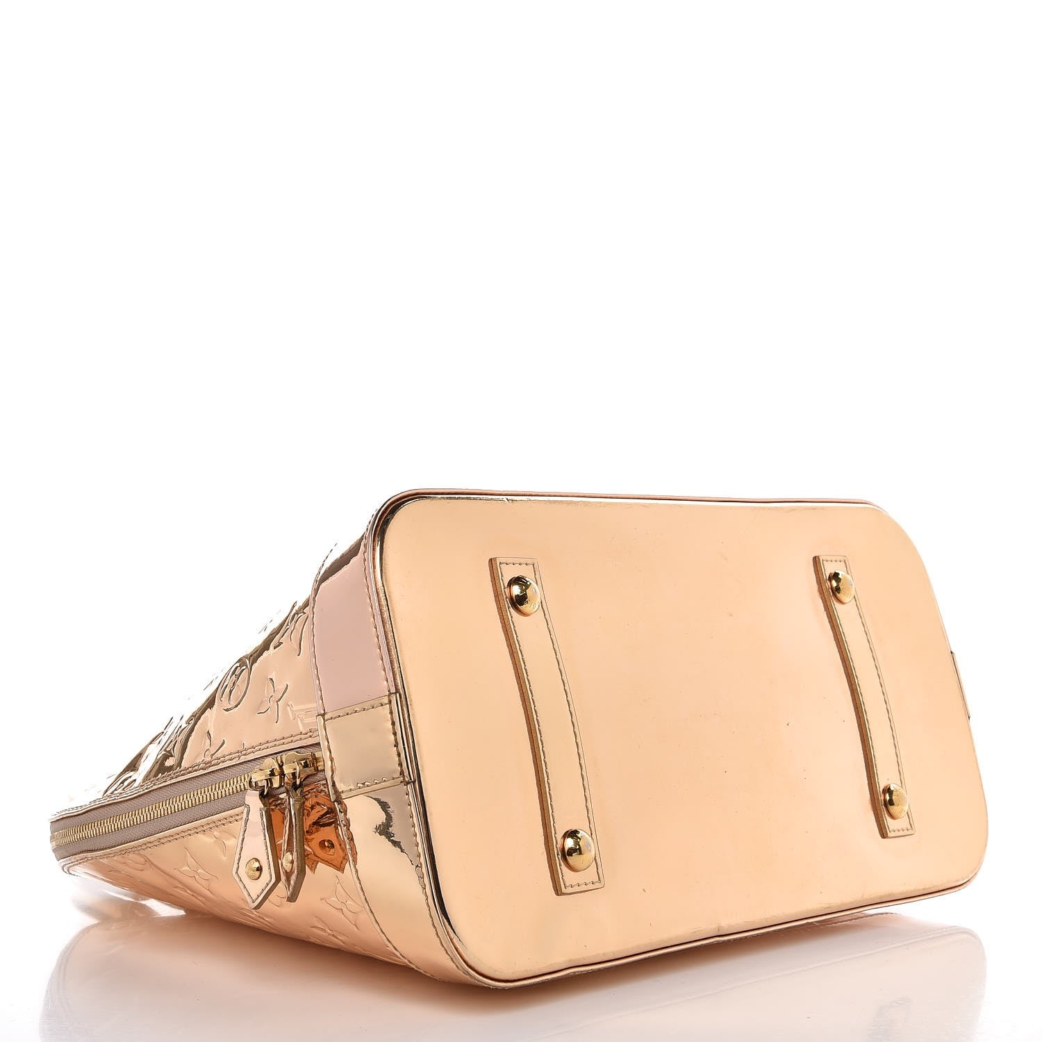 Louis Vuitton Monogram Miroir Alma MM Gold 4 of 9