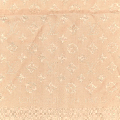 Louis Vuitton Silk Cashmere Monogram My Everything Shawl XS Beige 2 of 3