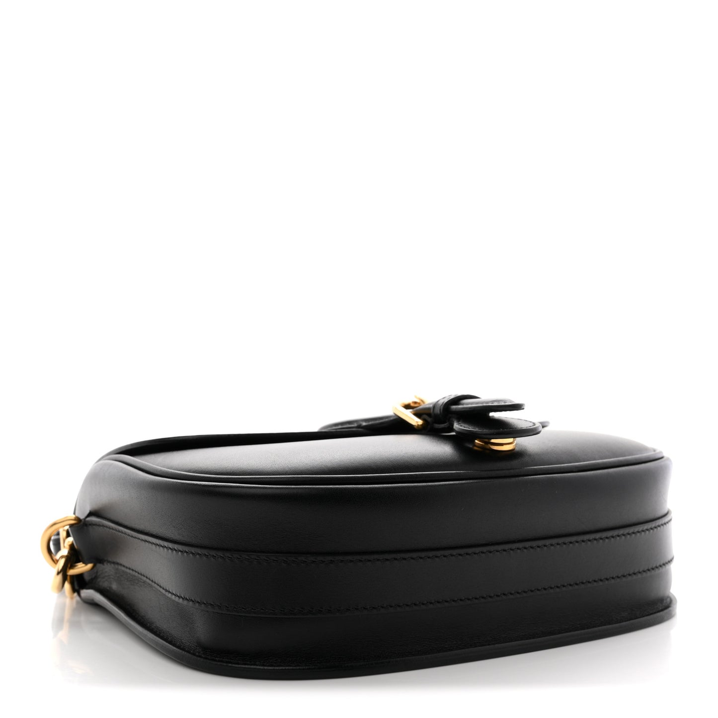 Box Calfskin Medium Bobby Flap Black