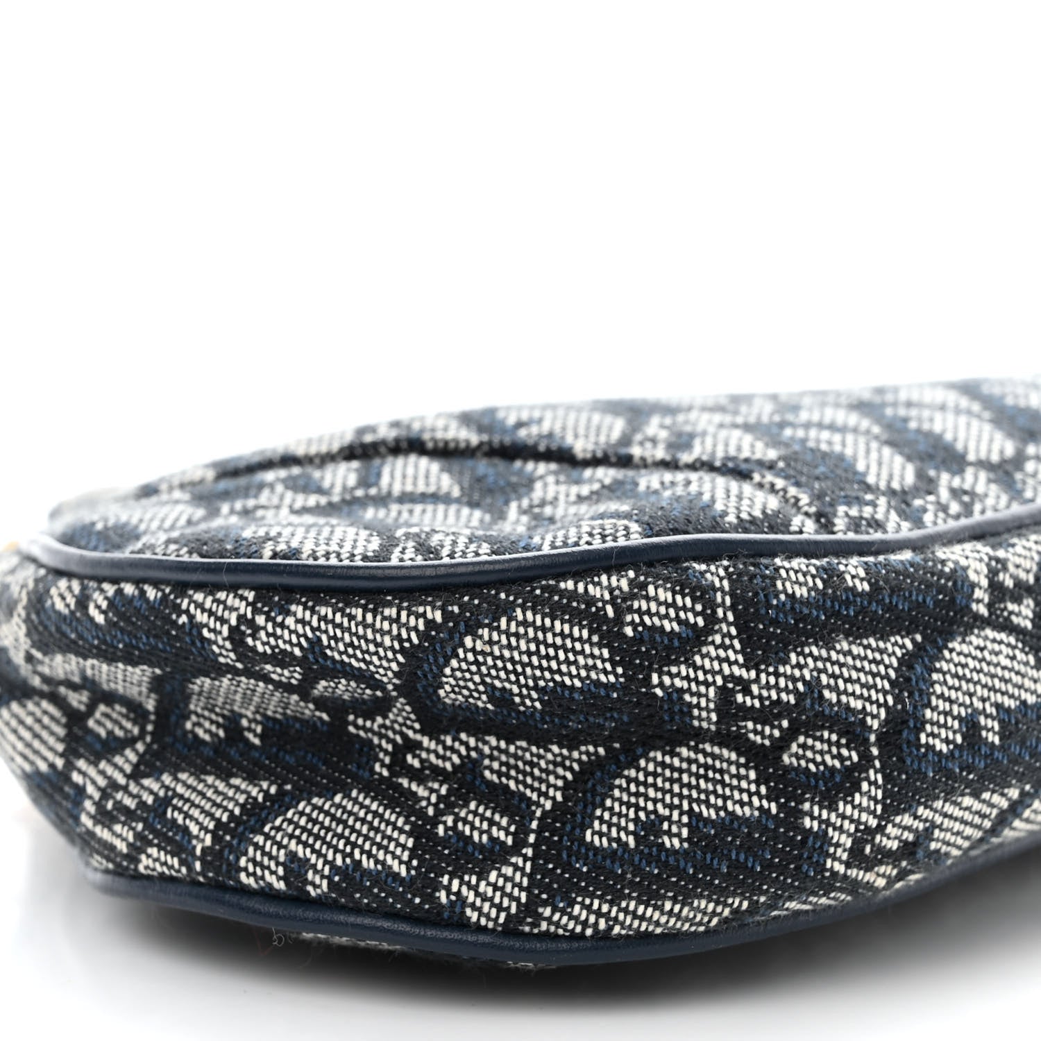 Christian Dior Monogram Mini Saddle Pochette Navy 9 of 11