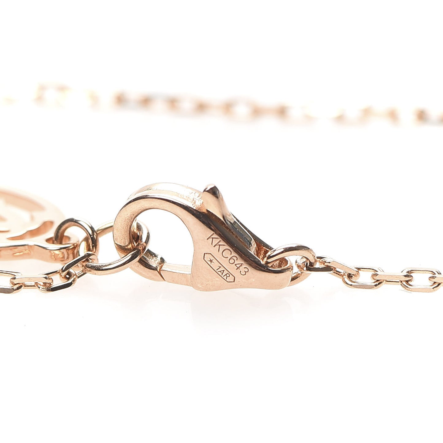 18K Pink Gold Diamond SM D'Amour Pendant Necklace