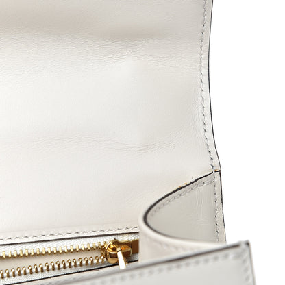 Gucci Calfskin Embroidered Small Sylvie Shoulder Bag White 11 of 14
