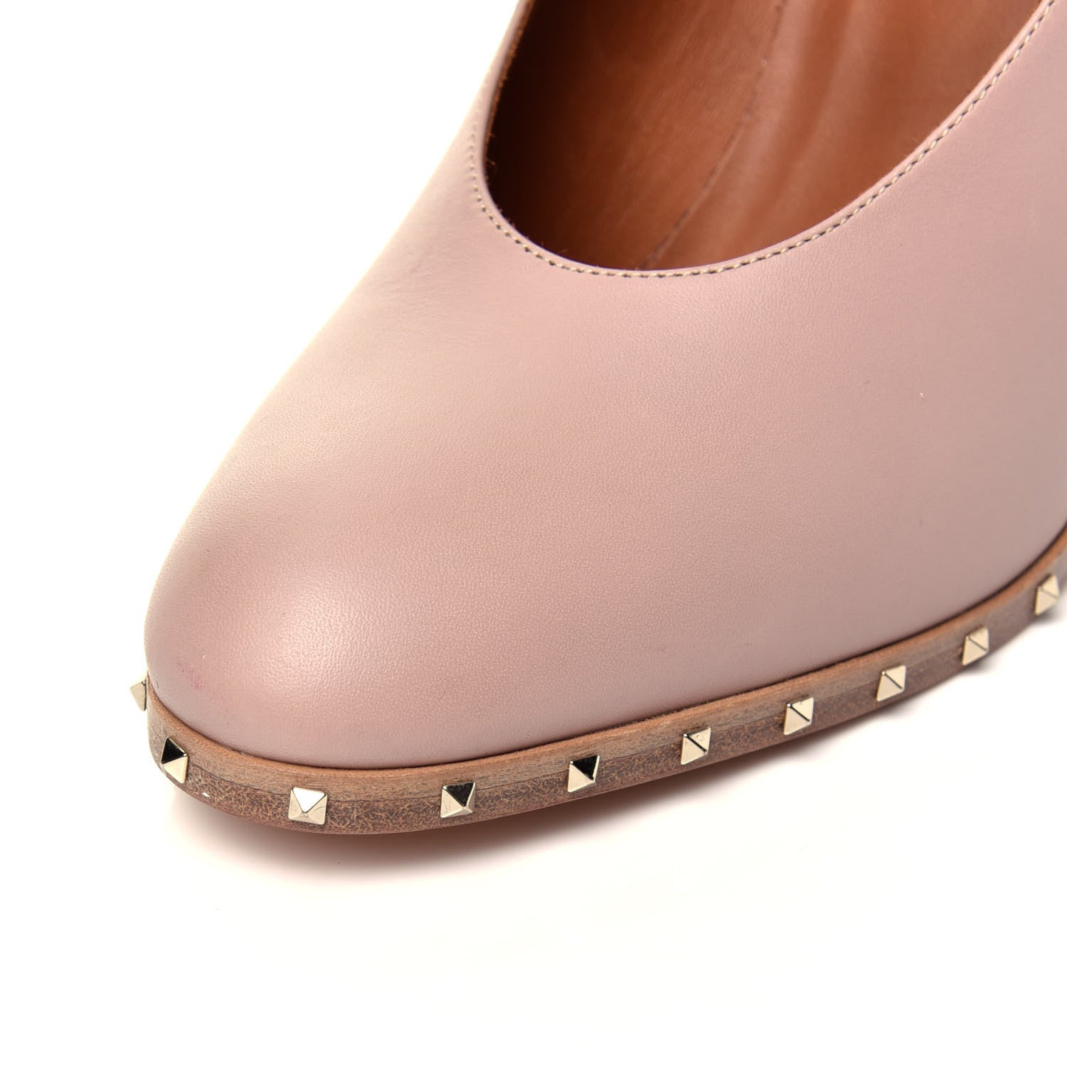 Valentino Garavani Calfskin Soul Rockstud Mary Jane 110mm Pumps 38.5 Poudre 10 of 14