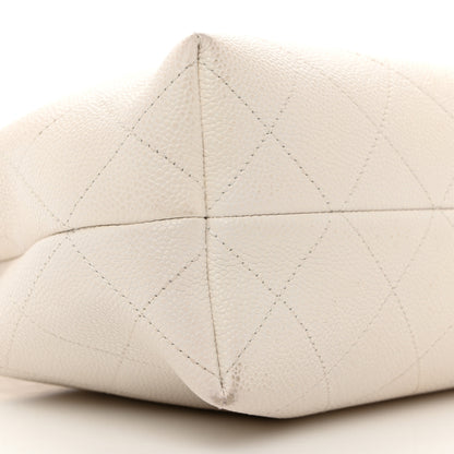 Chanel Caviar Quilted City Walk Hobo White 4 of 14