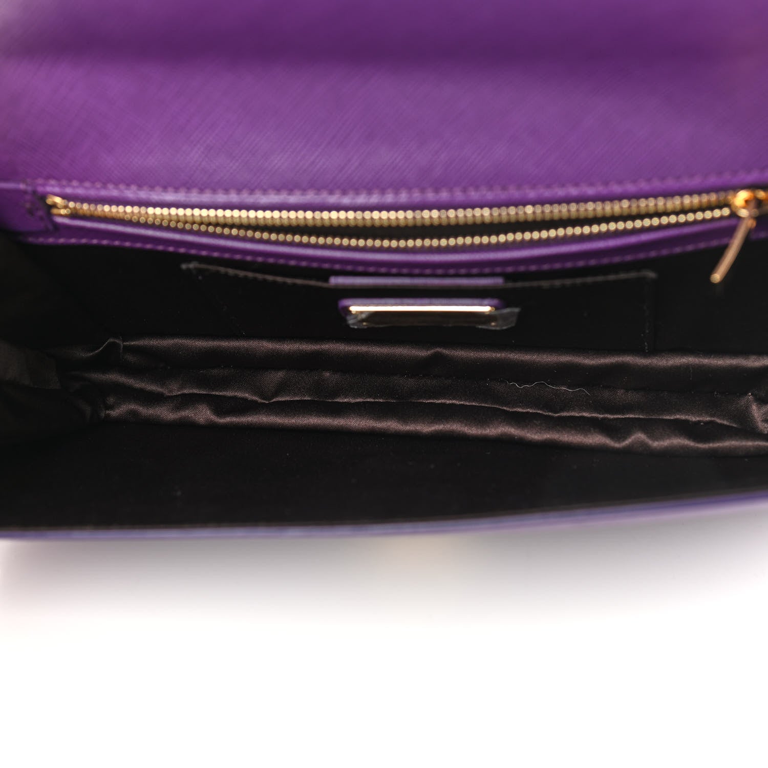 Salvatore Ferragamo Printed Calfskin Mora Bow Clutch Purple 5 of 10