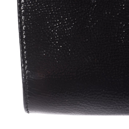 Saint Laurent Textured Patent Monogram Large Belle De Jour Clutch Black 6 of 6
