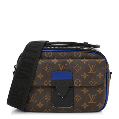 Louis Vuitton Monogram Macassar S Lock Messenger Blue 1 of 10