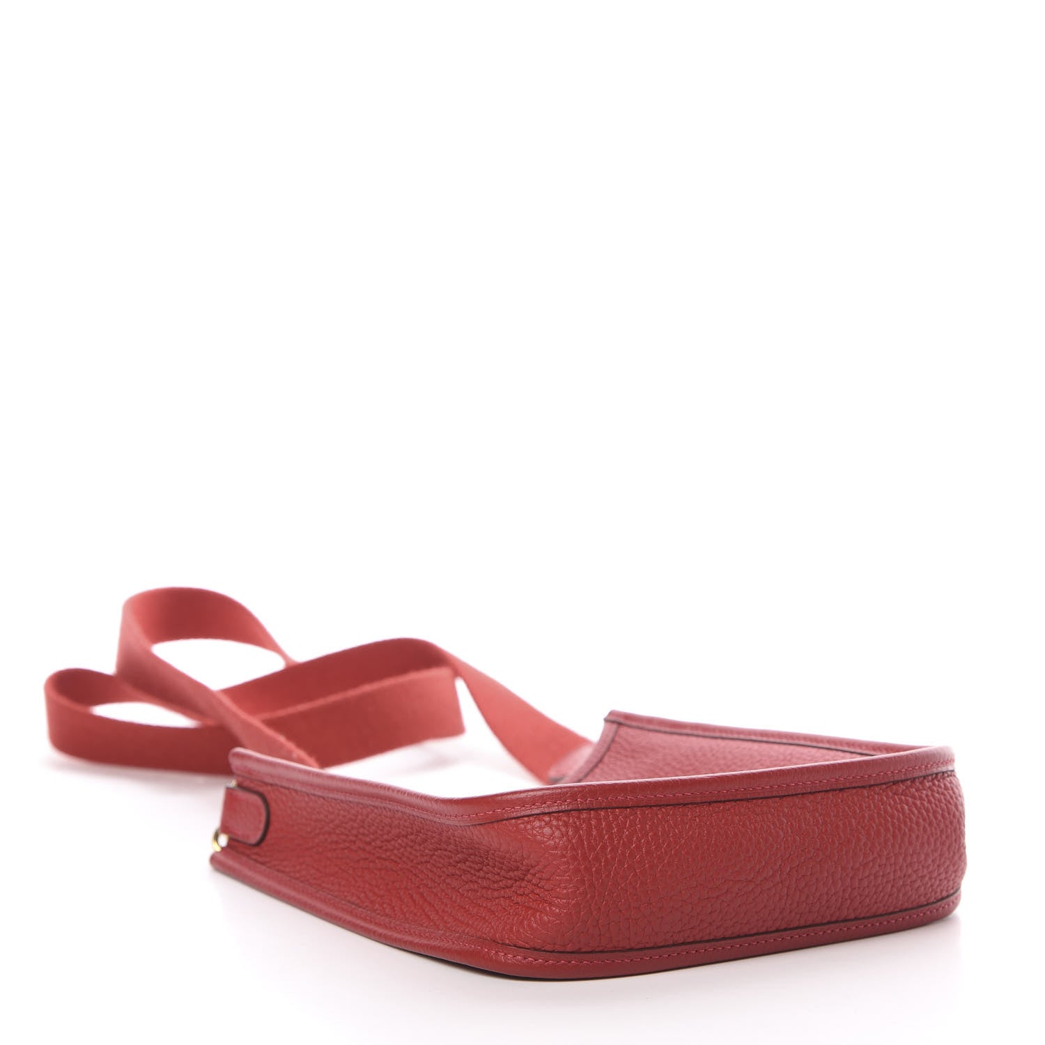 Hermes Taurillon Clemence Evelyne TPM Rouge Casaque 4 of 11