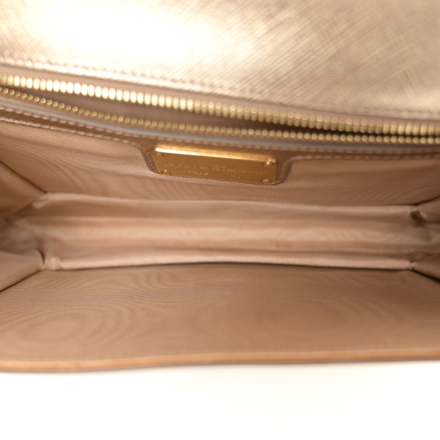 Salvatore Ferragamo Hammered Calfskin Ginny Shoulder Bag Gold 5 of 12