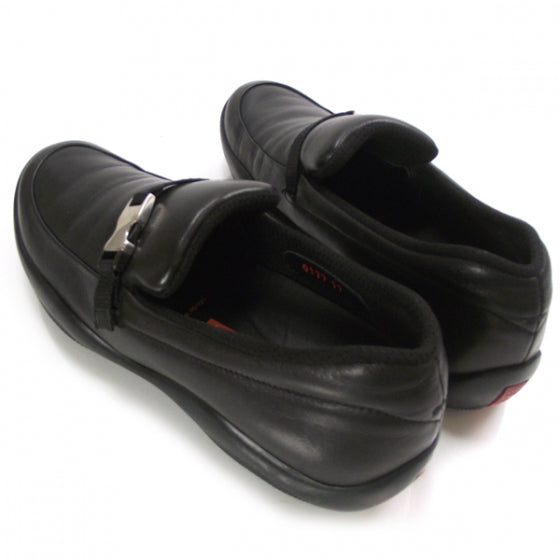 Prada Leather Sport Loafers 37 Black 4 of 9