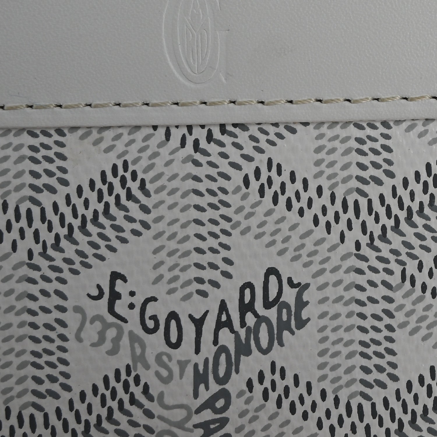 Goyard Goyardine Compact Wallet White 9 of 10