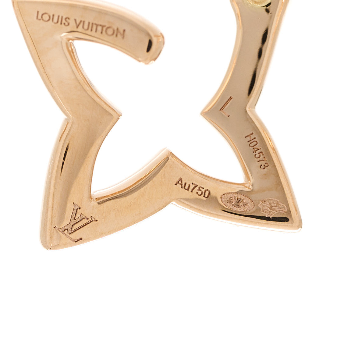 18K Pink Gold Diamond Mini Blossom Hoop Earrings