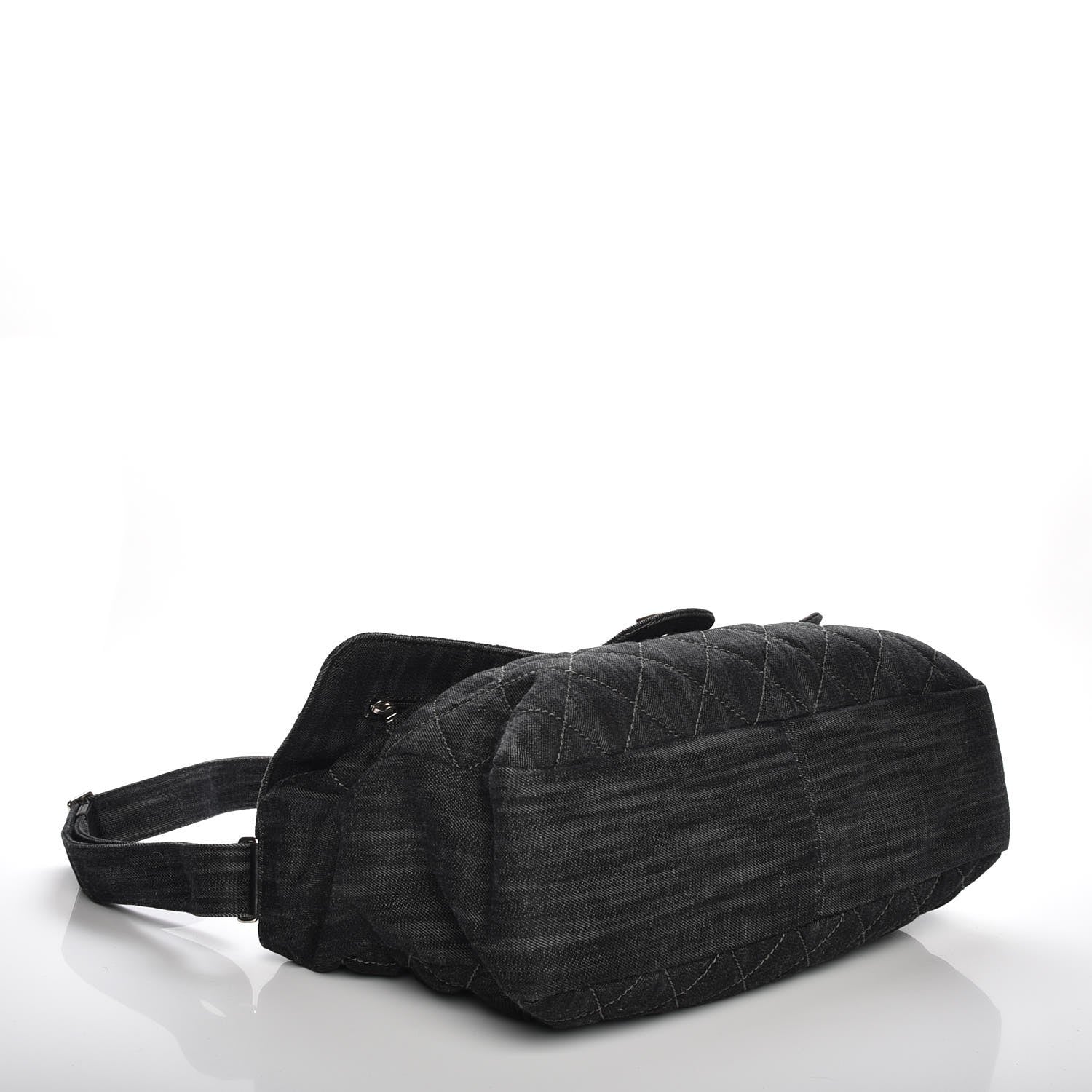 Chanel Denim Quilted Stretch Spirit Messenger Bag 5 of 13