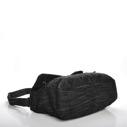Chanel Denim Quilted Stretch Spirit Messenger Bag 5 of 13