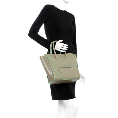 Celine Satin Calfskin Micro Debossed Luggage Light Khaki 2 of 7