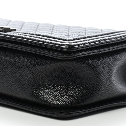 Chanel Caviar Quilted New Medium Boy Flap Black 9 of 9