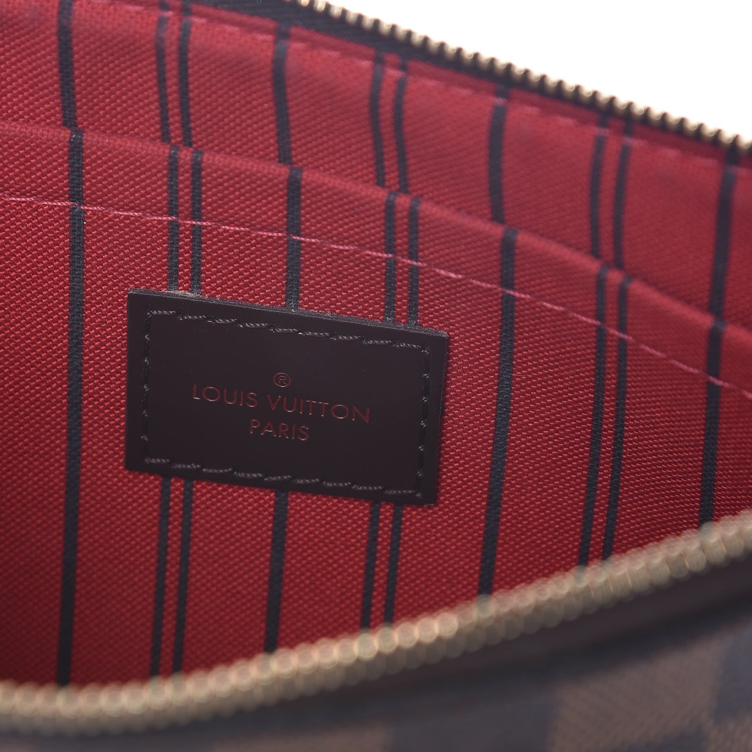 Louis Vuitton Damier Ebene Neverfull MM GM Pochette 6 of 8